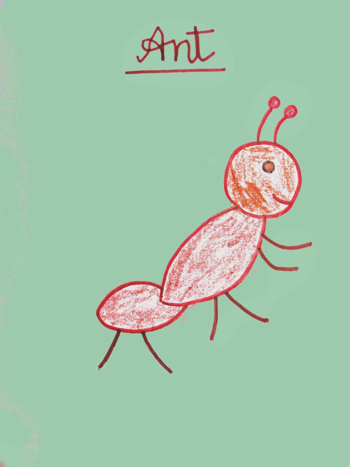ant drawing for kids