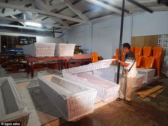 coffins nigerians executed indonesia