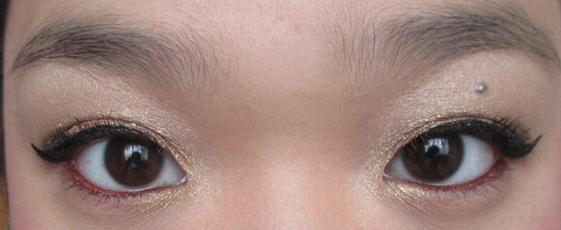 logo aşılama okunamayan  The Blackmentos Beauty Box: FOTD: Ice Golden eyes with bronze liner and  pink cheeks!