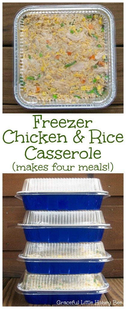 Freezer Chicken & Rice Casserole - RECIPE THINKERING