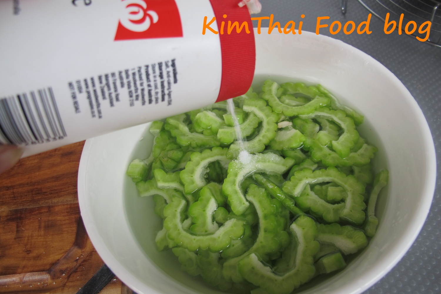 Kim Thai Food Blog Stir Fried Bitter Cucumber with Eggs