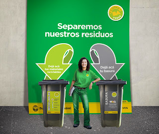 Reciclar la basura. 