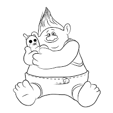 Troll coloring page 2