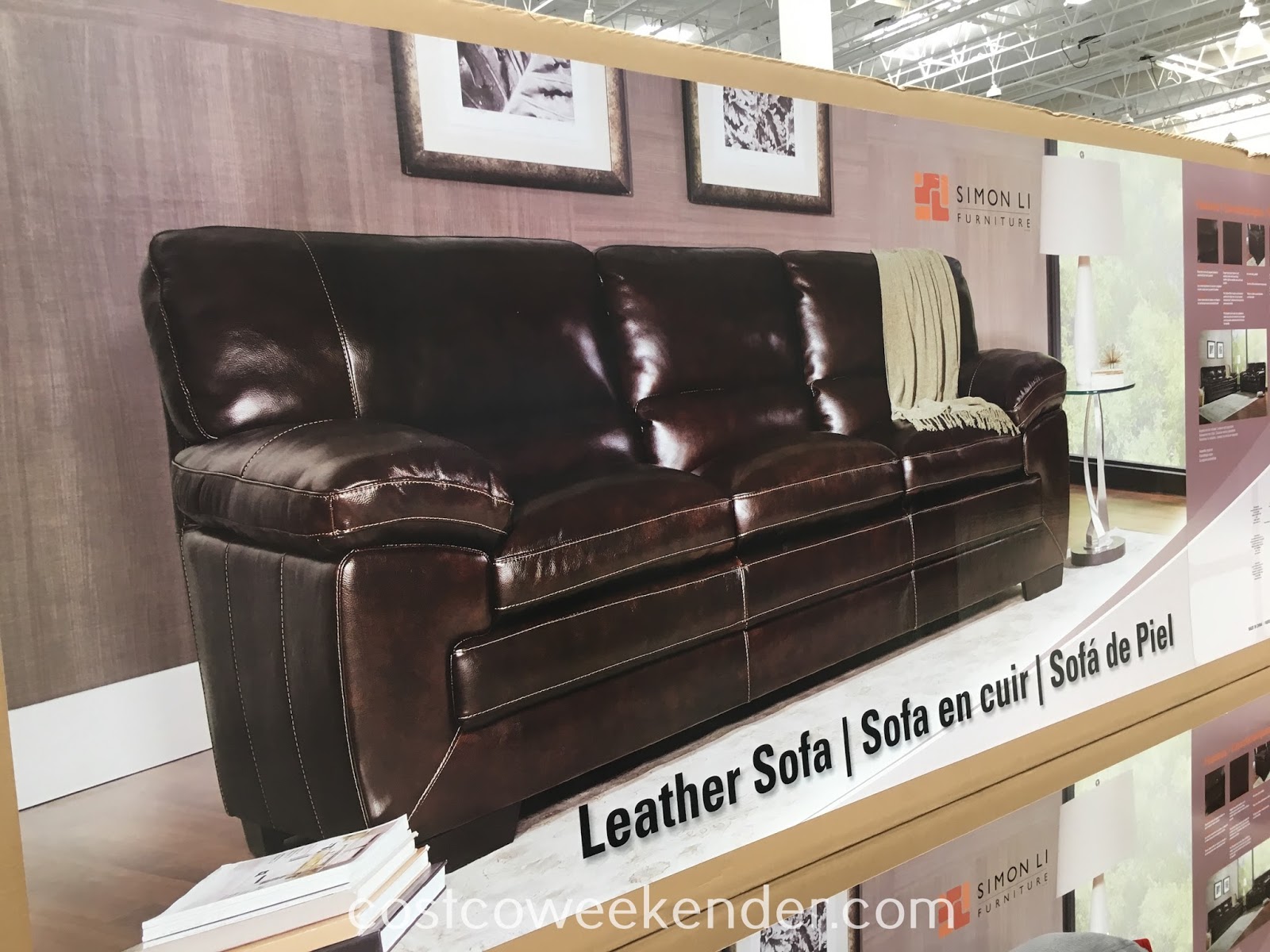 Simon Li Furniture Leather Sofa Costco Weekender