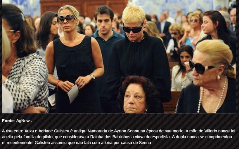 Ayrton Senna: Família de Ayrton Senna Considerou Xuxa a Viúva do Esportista