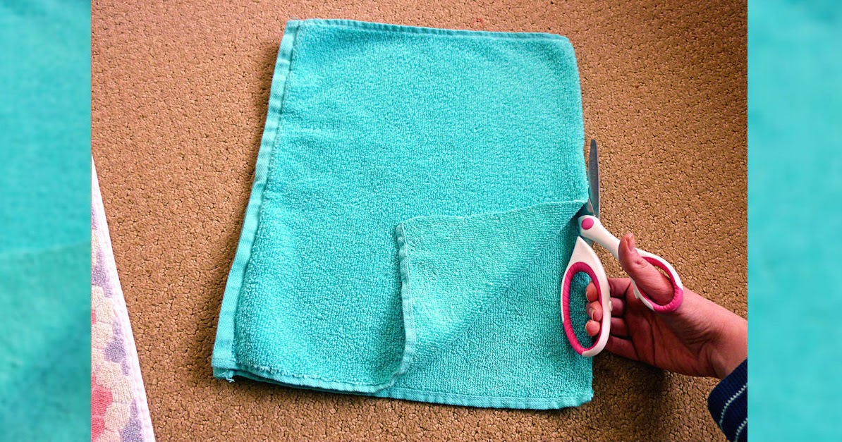 DIY Recycled Bath Towel Rug Handy DIY