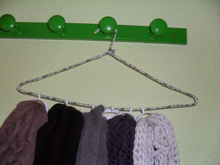 textura Paralizar Especial Organizador de bufandas o pañuelos | Manualidades
