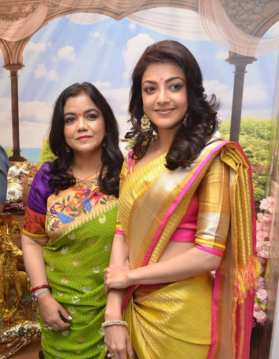 Kajal Aggarwal Stills At Trisha Designer Store Launch In Banjara Hills