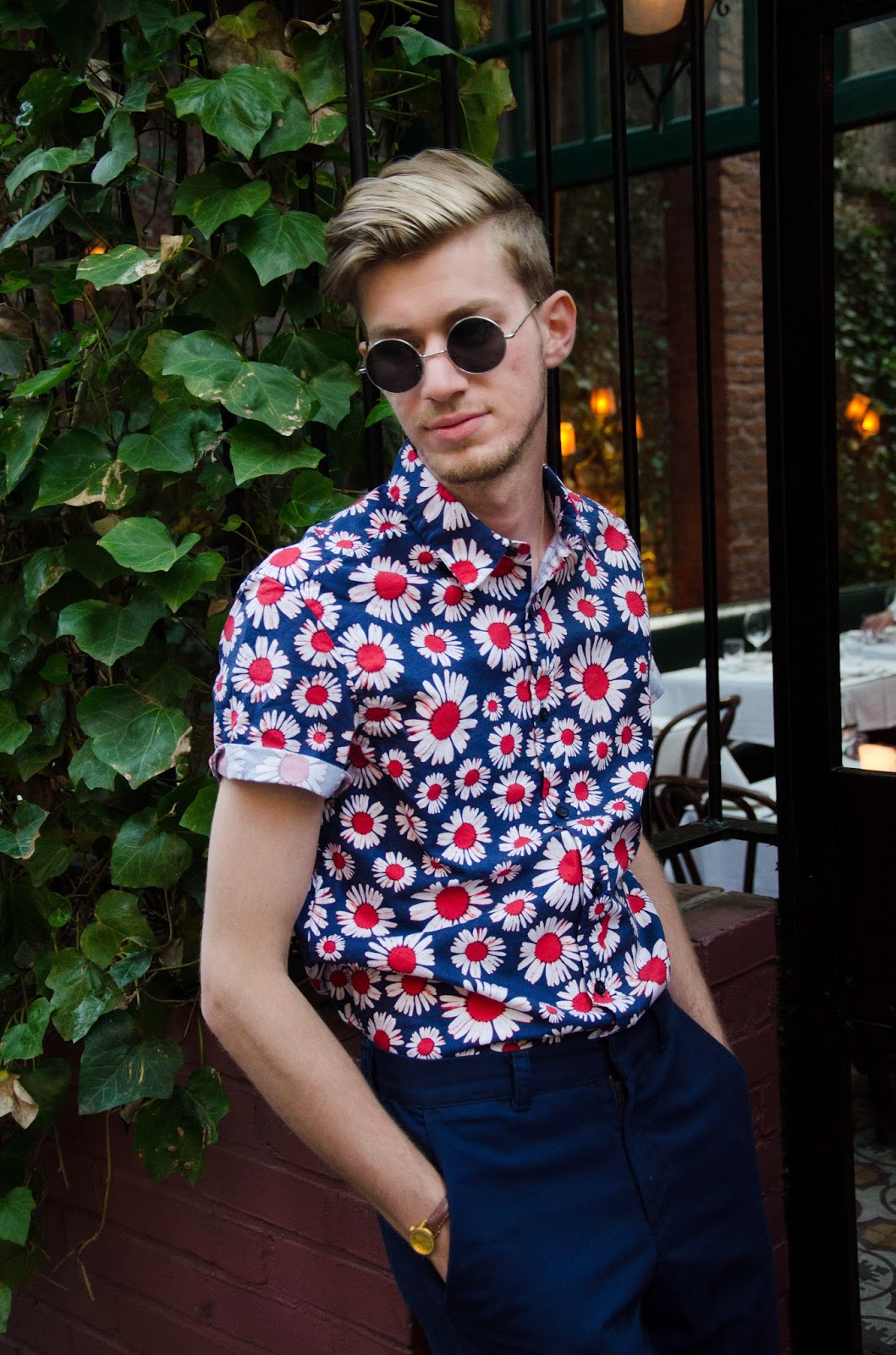Fresh and Precious: Men's Floral on Waverly Place