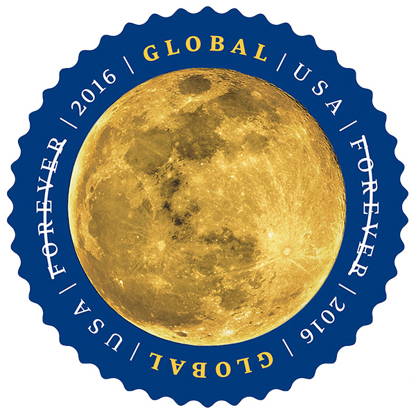 Rainbow Stamp Club New Global Moon stamp from USPS