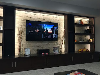 Modern pop wall niches designs ideas with lighting for wall decoration 2019