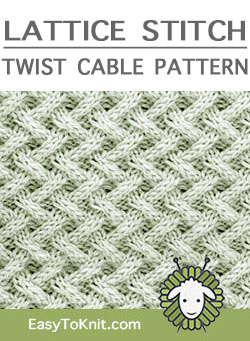 Twist Cable Knitting Pattern