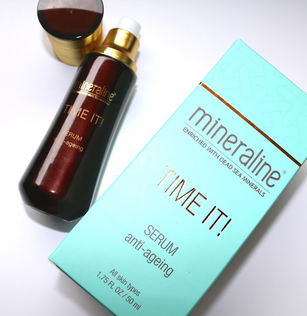 Mineraline TIME IT! Anti-Ageing Serum bottle and box