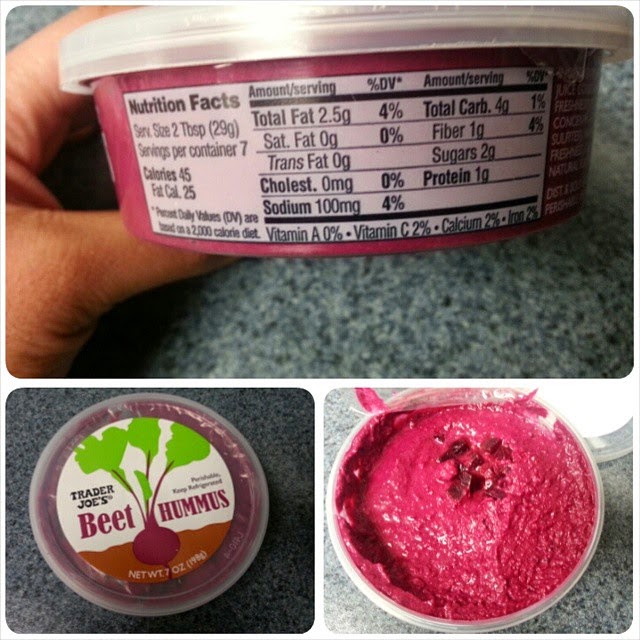 Shannon's Lightening the Load Trader Joe's Beet Hummus