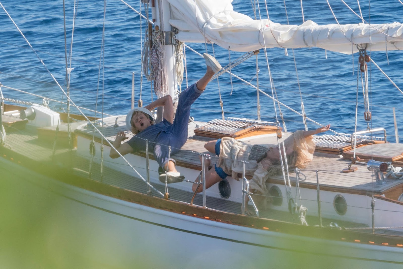 Lily James Filming A Scene Of Mamma Mia 2 Here We Go Again In Vis Croatia September 13