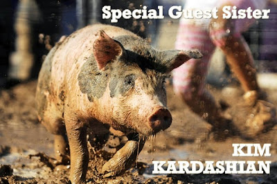 Kim Kardashian mud wrestling mudwrestling