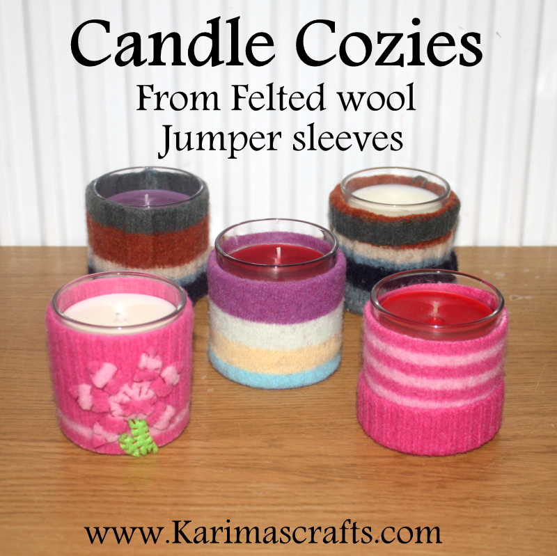Karima's Crafts Candle Cozies