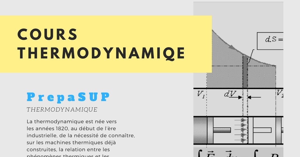 Cours Thermodynamique S1 Pdf Prepasup
