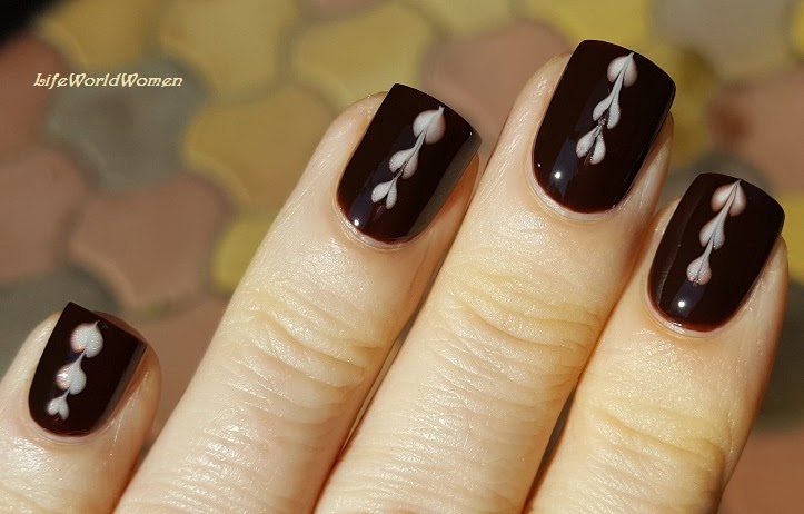 1. Coffee Brown Ombre Nails - wide 4