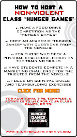 How to host a non-violent Hunger Games class activity from: www.hungergameslessons.com