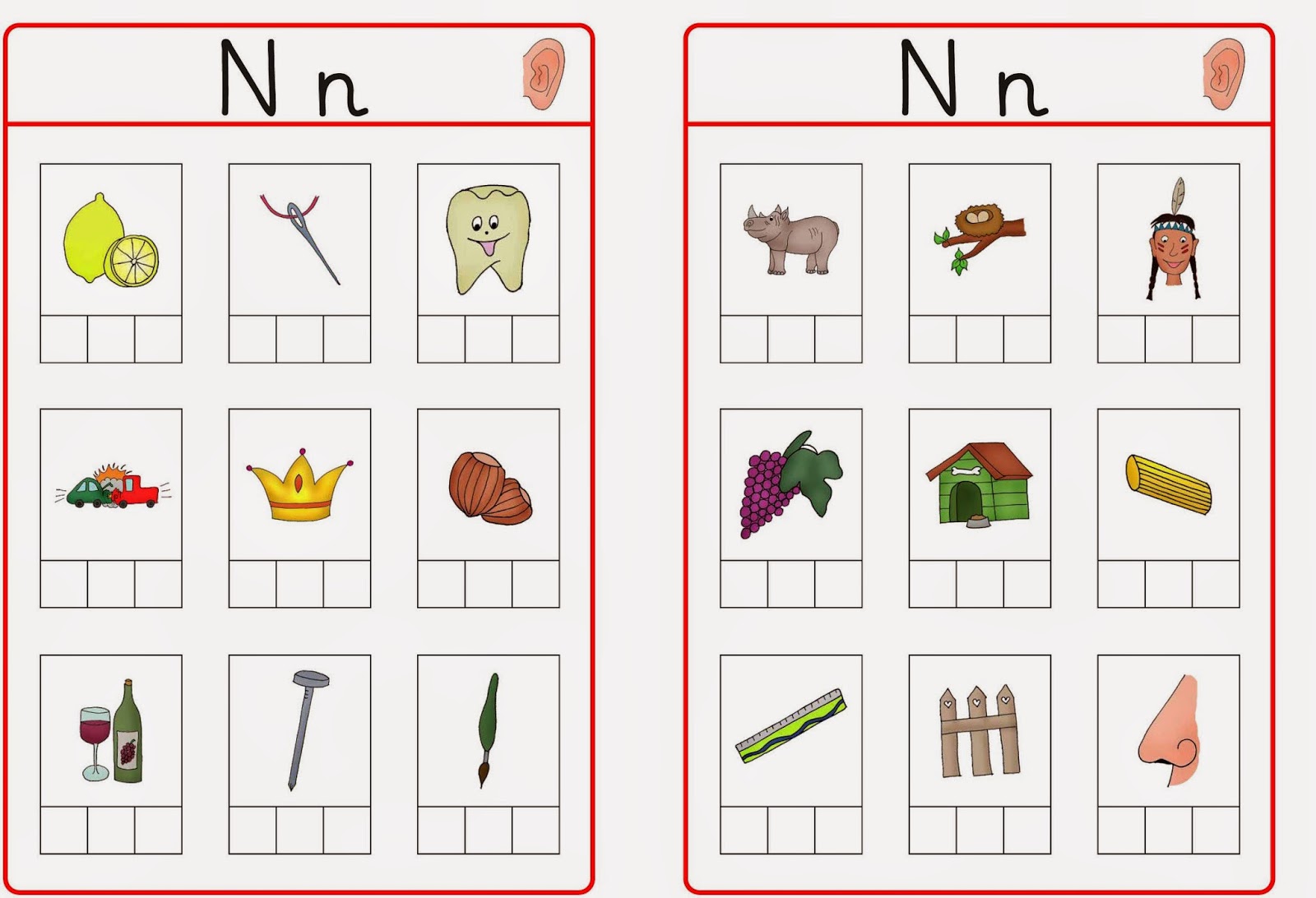 Lernstübchen: Abhörkarten S N T