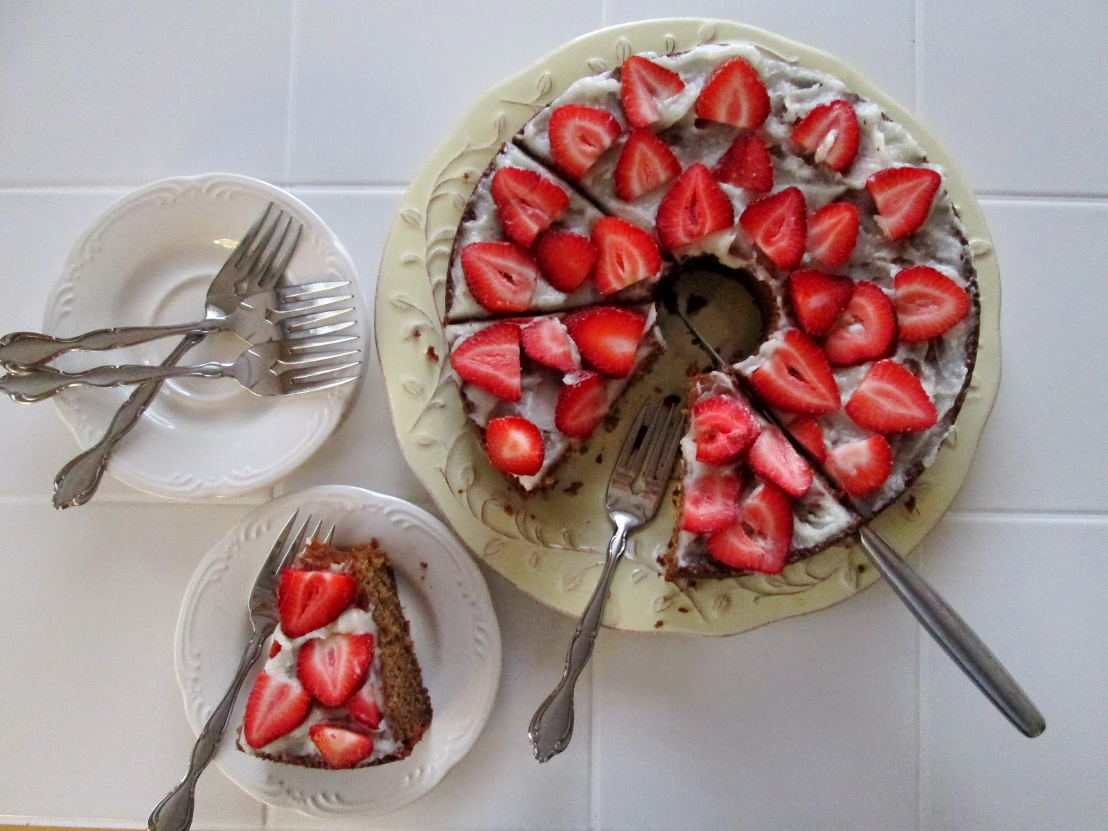 Hope For Healing Honey Yogurt Cake with Honey Cream Glaze and Fresh