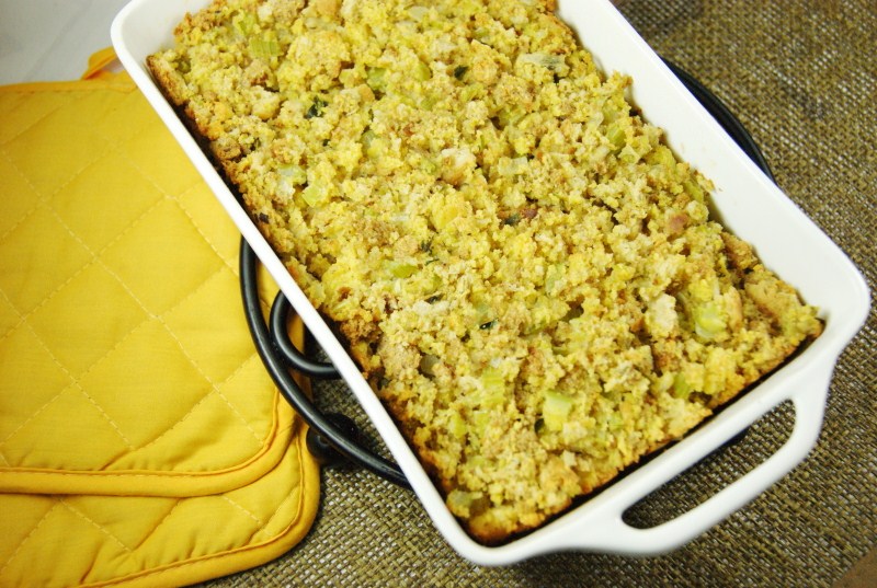 Traditional Southern Cornbread Dressing | The Kitchen is My Playground