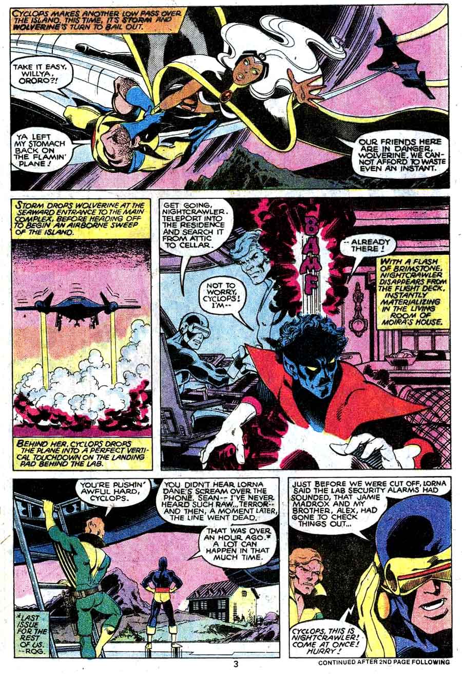X-men v1 #126 marvel comic book page art by John Byrne