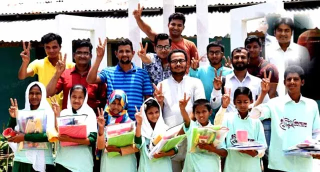Kathryra Union Hasmukh Foundation distributed education materials