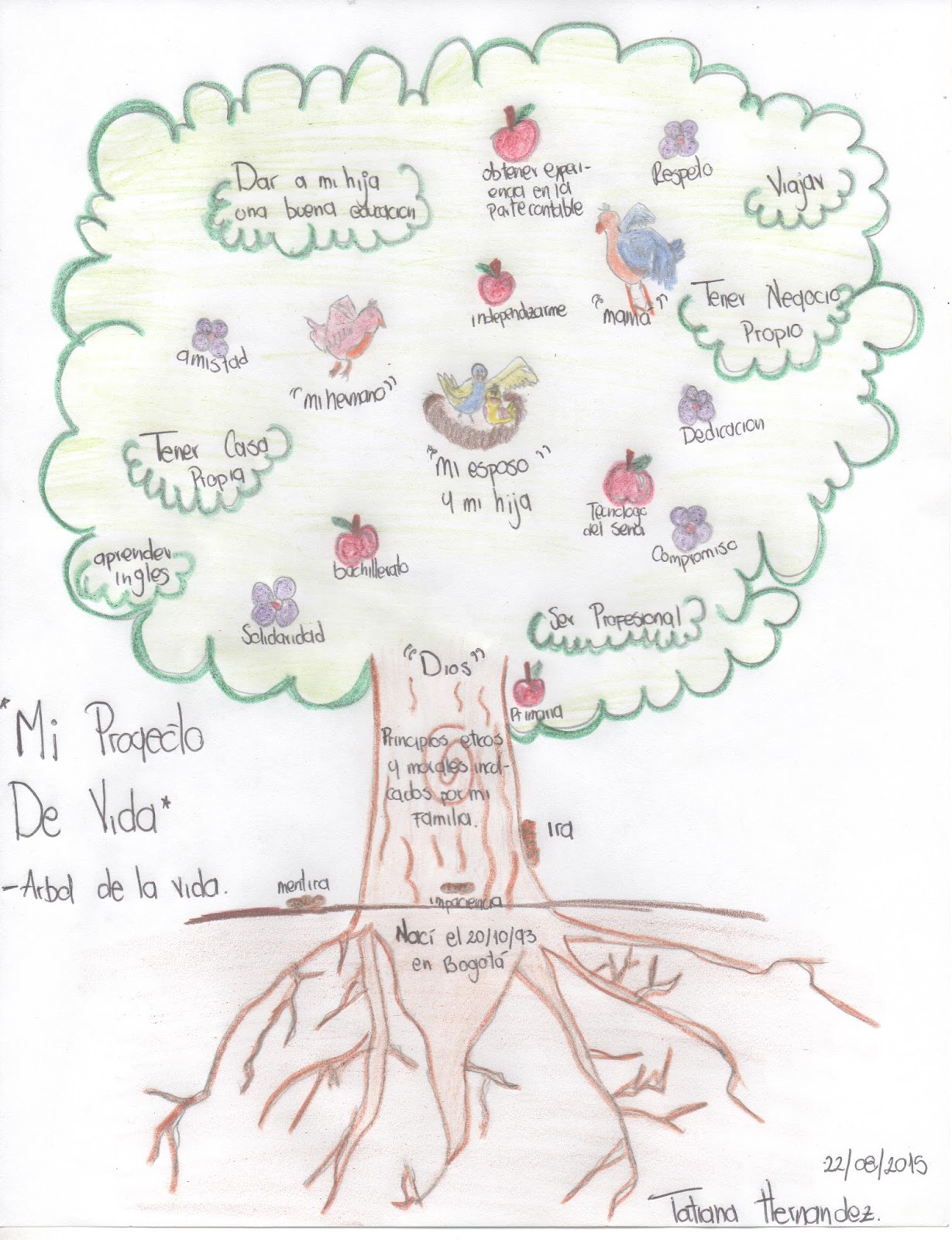 Mi Proyecto De Vida: EL ÁRBOL DE LA VIDA - PROYECTO DE VIDA