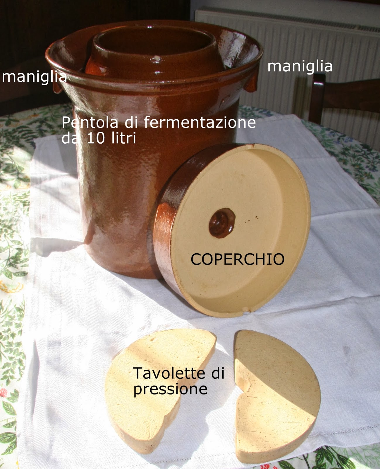 cetrioli set di barattoli per conserve a collo largo con coperchio fermentato e centrifuga per uso domestico per crauti acari Kuyg 