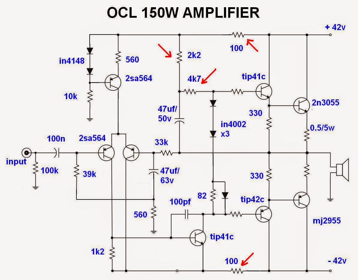 Power Amplifier OCL 150 Watt - Reyhan M Abdurrohman