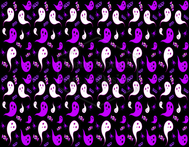 Halloween-black-ghost-pattern-design-by-yamy-morrell