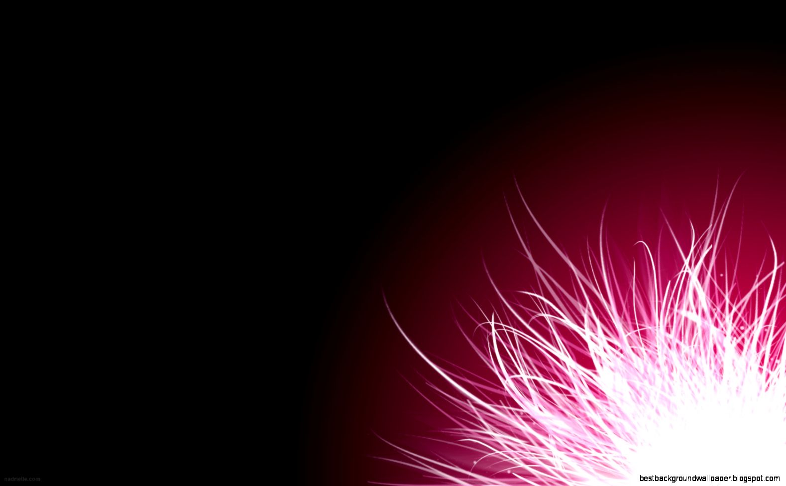 Pink and Black Abstract