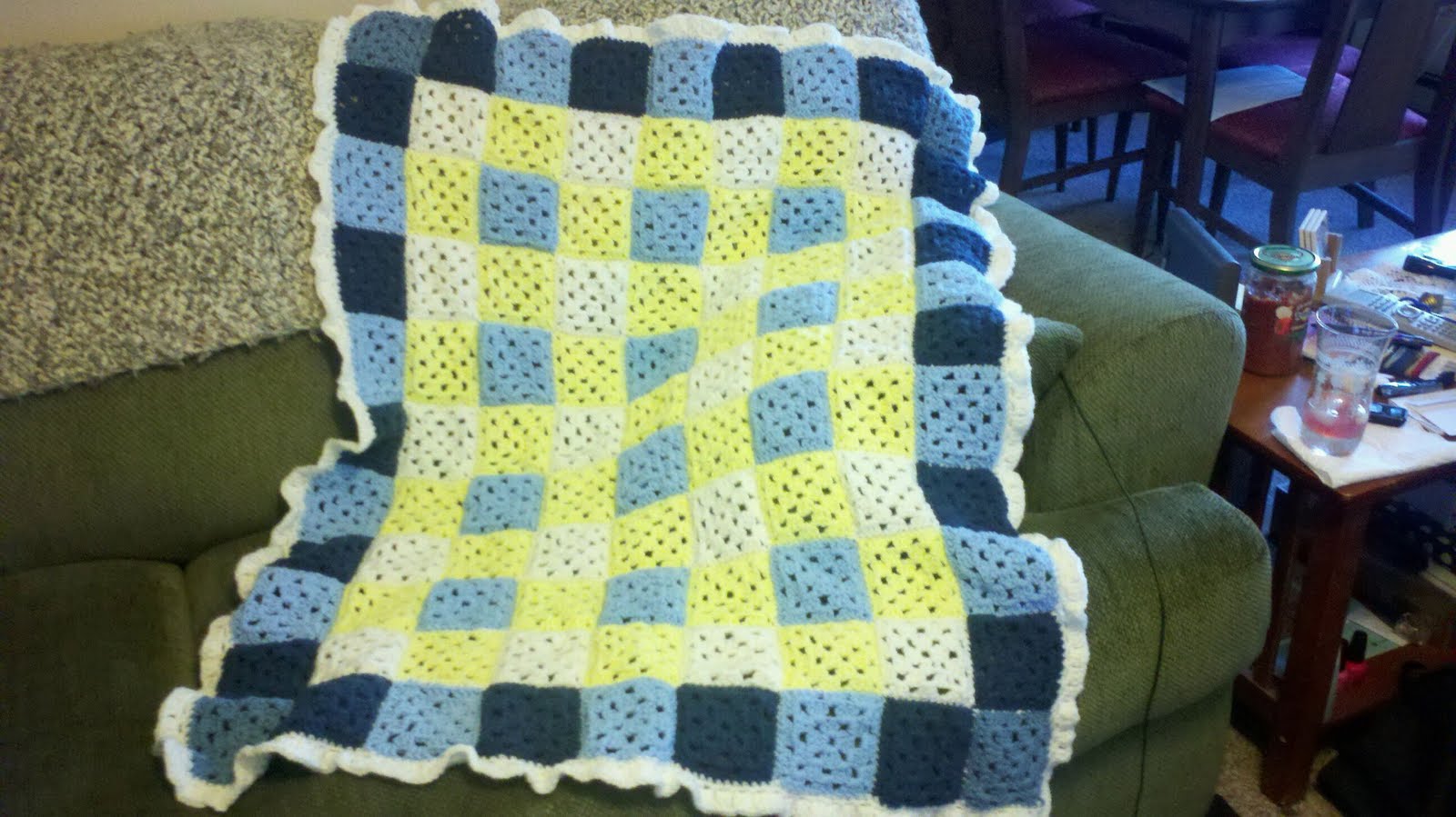 Homemade crafts by Kathleen Blanket for little Dylan