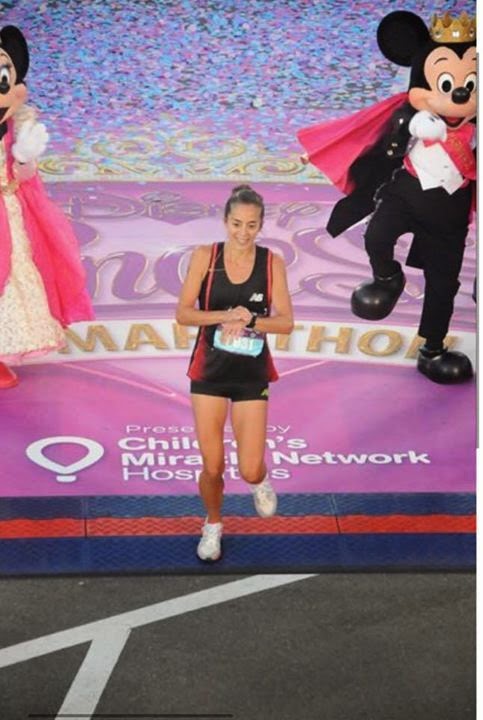 Mariela Ortiz en la Princess Half Marathon