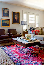 room rugs rug persian bachelor pad layered interior living bohemian modern boho hamadan table bright coffee carpet chic inspiration inspired