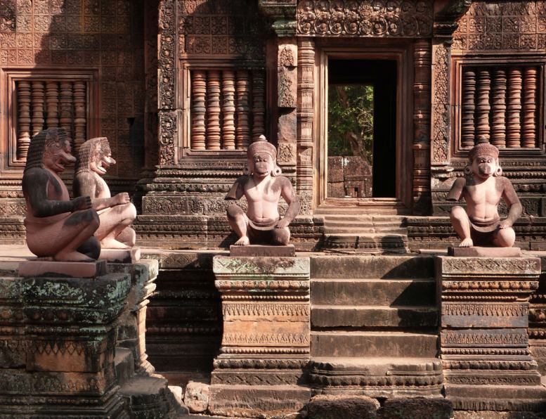 Beautiful carving temple of Cambodia