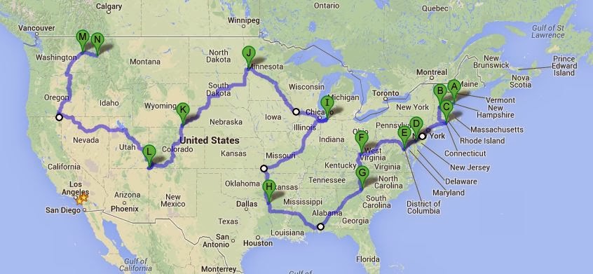 Just A Car Guy: How to drive through all 48 of the contiguous United States