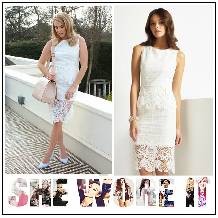 lipsy all over lace shift dress