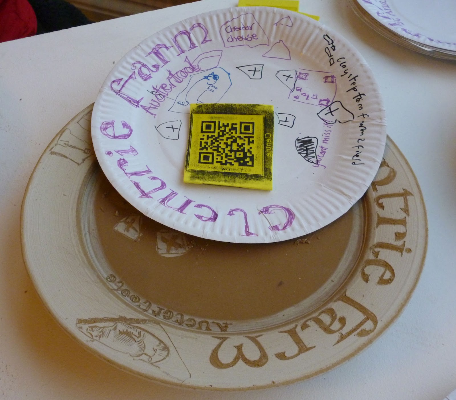 Made From Fife First big decorating night Clentrie Farm plate