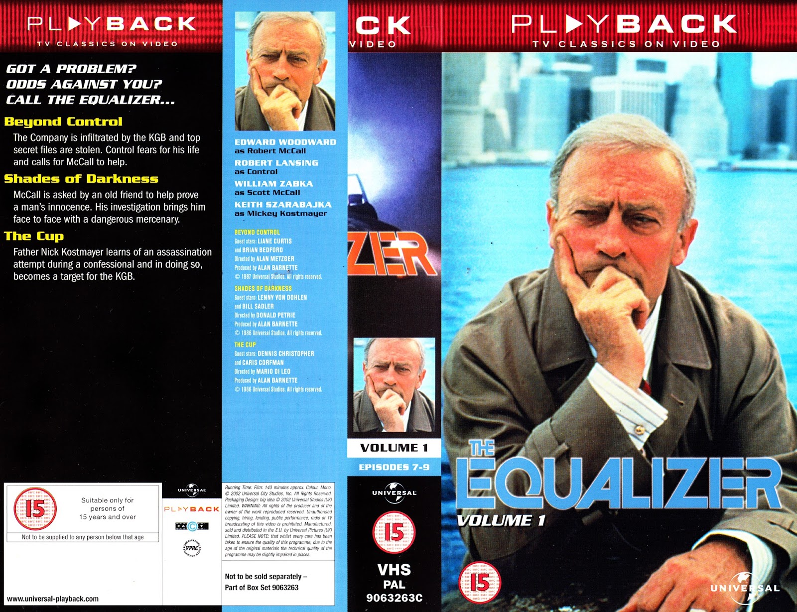 STARLOGGED GEEK MEDIA AGAIN THE EQUALIZER UK VHS TAPE