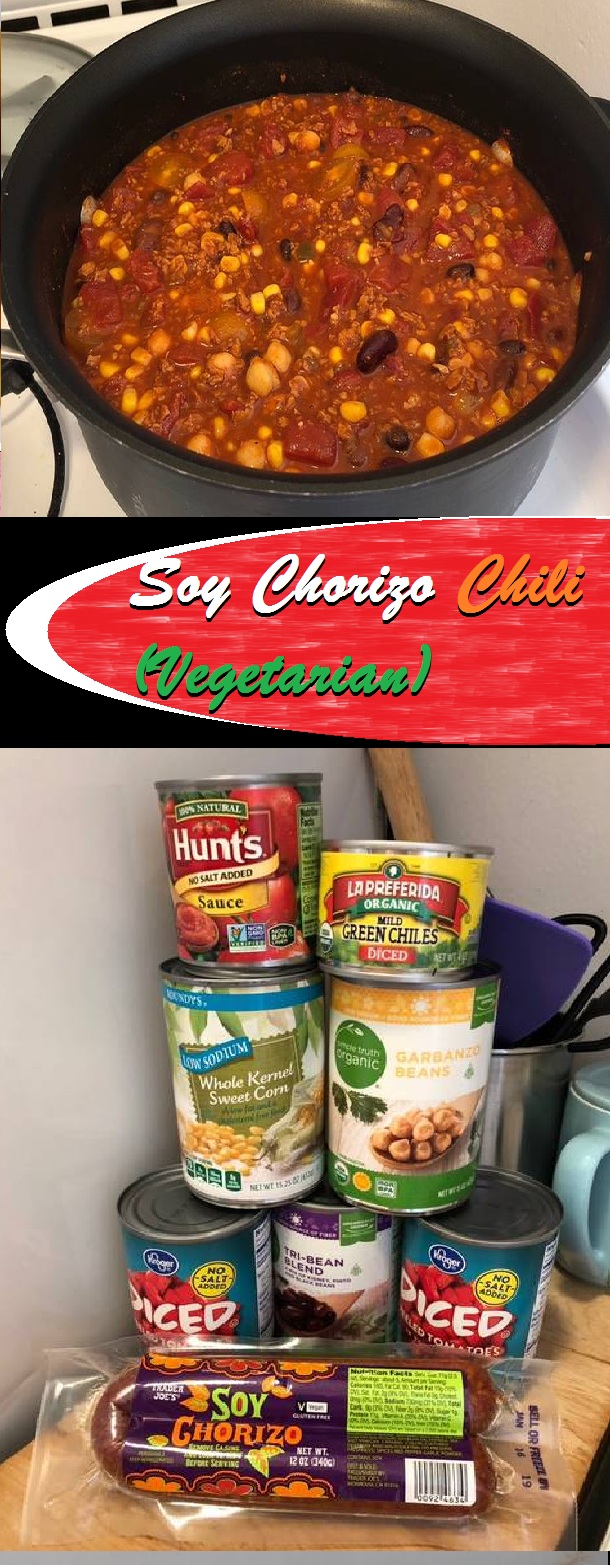 Soy Chorizo Chili OMG TASTY FOOD