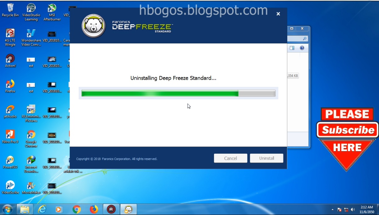 How To Uninstall Or Delete Deep Freeze Without Password ( Less Than 1