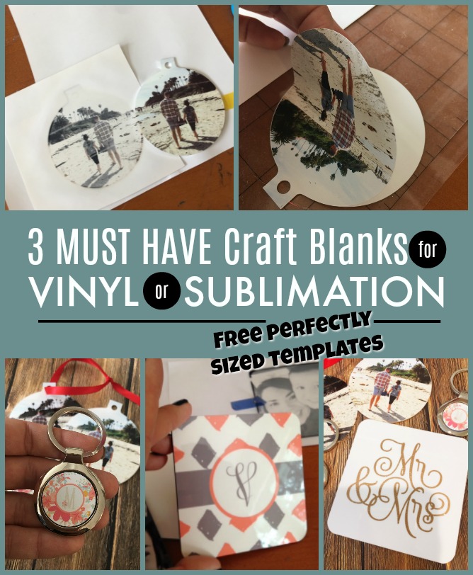 How to Use the Same Blanks and Designs for Sublimation and Vinyl! (Plus  Free Templates!) - Silhouette School