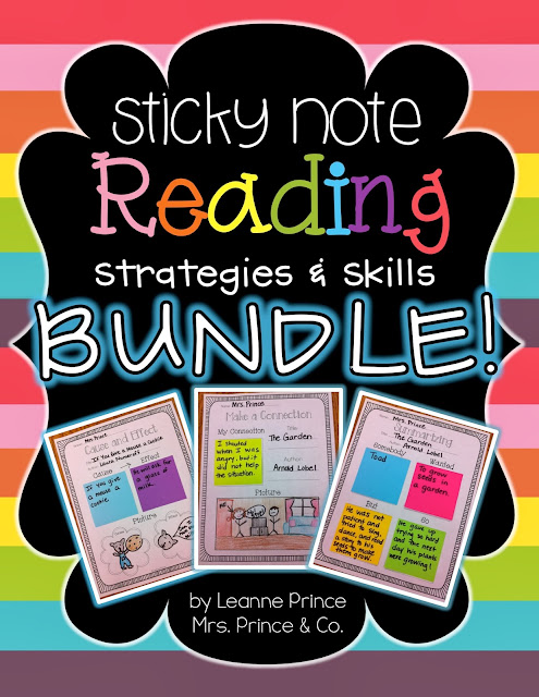 http://www.teacherspayteachers.com/Product/Sticky-Note-Reading-BUNDLE-Strategies-pack-AND-Skills-pack-728001