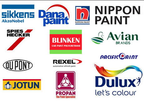 Ilustrasi berbagai jenis cat mobil terbaik tahun ini