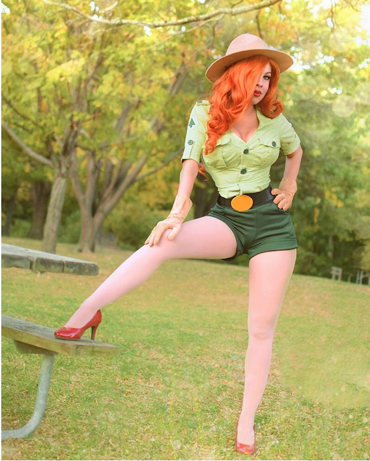 Introducing you fine folks to cosplayer. dressed as the "Park Ranger&q...