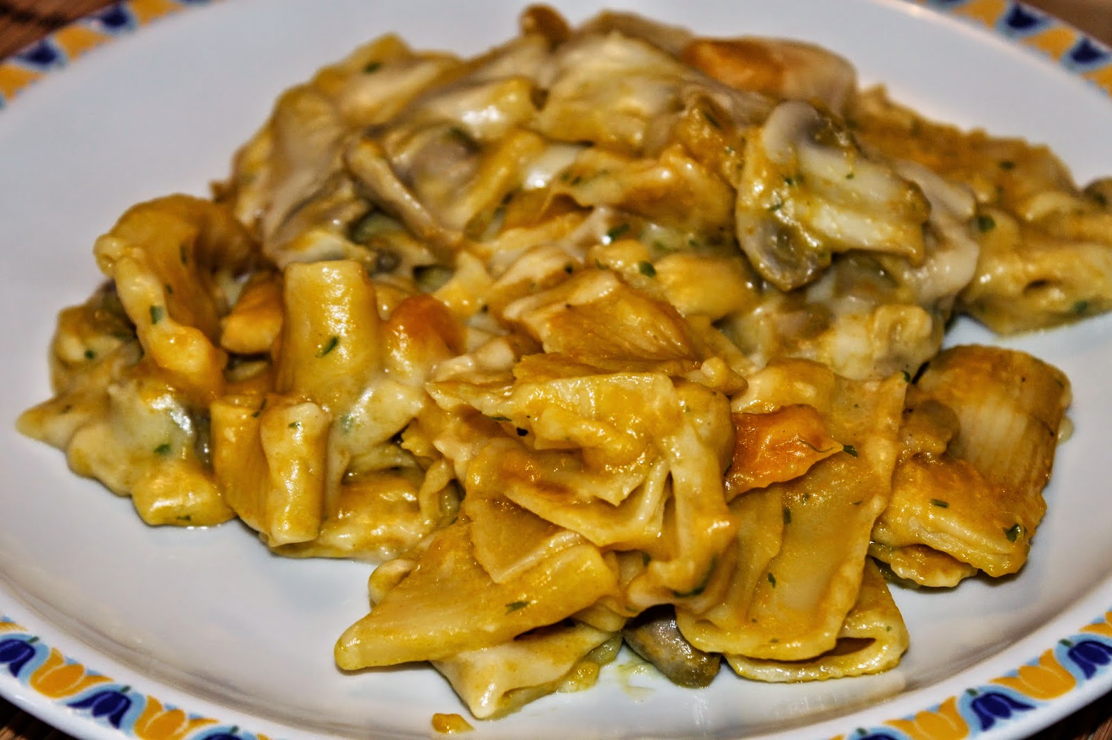 Stefyveganfood Pasta al forno con zucca e funghi