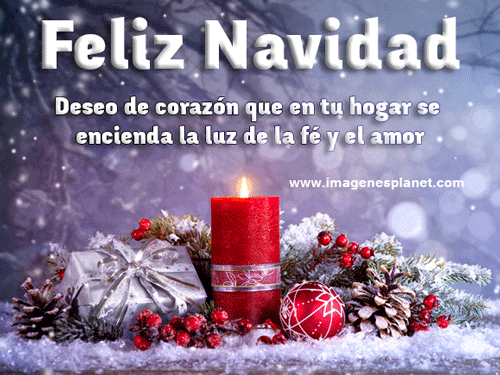 Frases de feliz navidad con imágenes animadas con movimiento